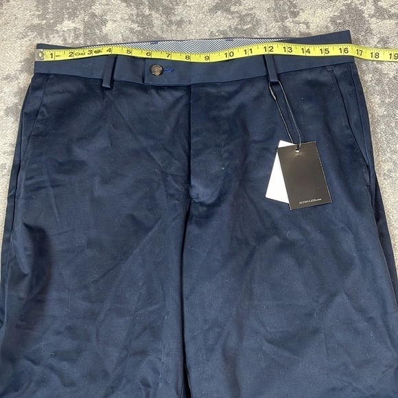 NWT Alton Lane Brushed Motion Performance Chino Trouser Pant Navy Blue Sz 32 - Picture 8 of 15